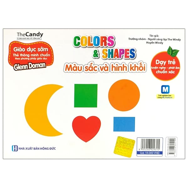 Sách Flashcard Dạy Trẻ Theo Phương Pháp Glenn Doman - Màu Sắc Và Hình Kh� - The Candy