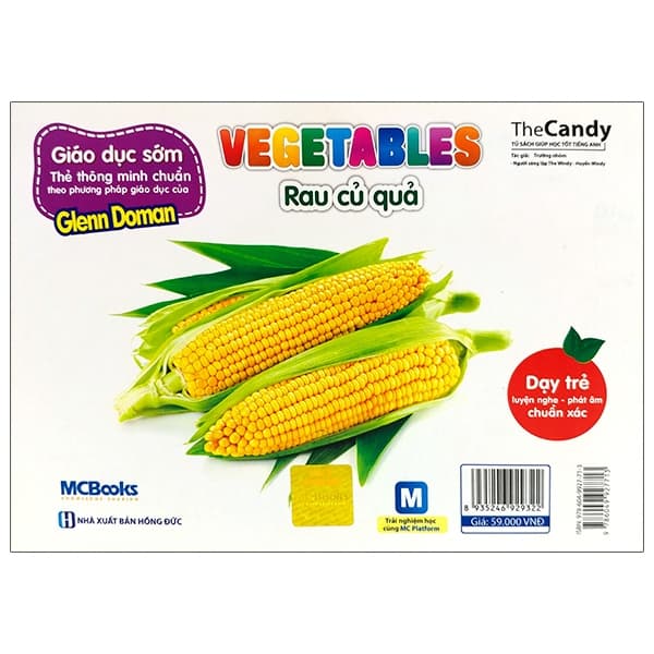 Sách Flashcard Dạy Trẻ Theo Phương Pháp Glenn Doman - Rau Củ Quả - The Candy