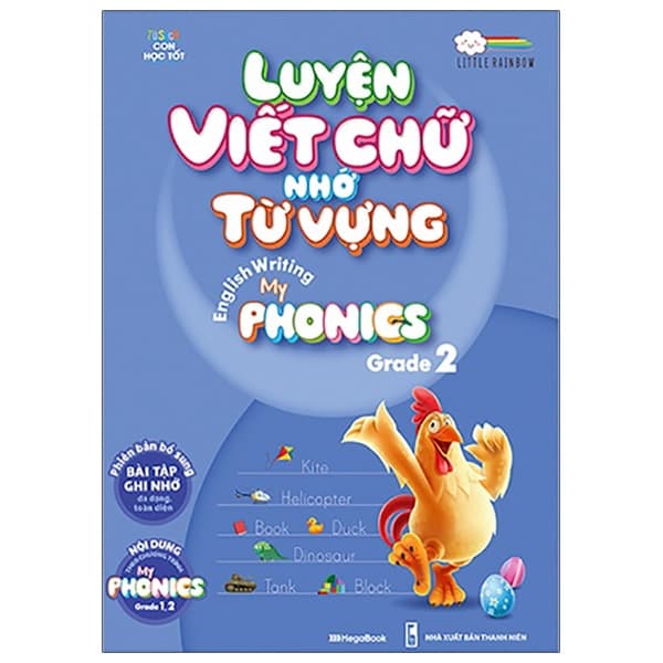 Sách Luyện Viết Chữ Nhớ Từ Vựng - English Writing My Phonics Grade 2 - Little Rainbow