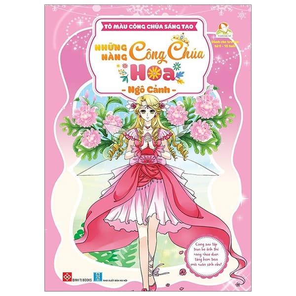 Sách Tô Màu Công Chúa Sáng Tạo - Những Nàng Công Chúa Hoa