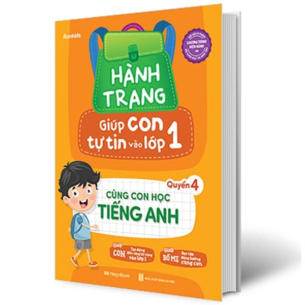 Sách Hành Trang Giúp Con Tự Tin Vào Lớp 1 - Quyển 4: Cùng Con Học Tiếng - Runkids