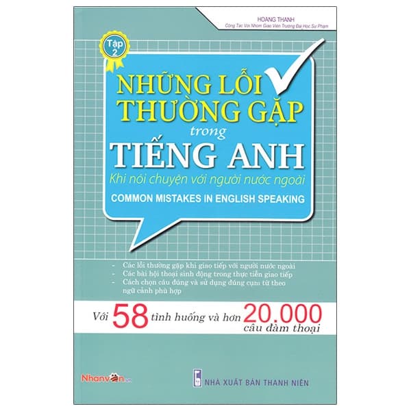 Sách Những Lỗi Thường Gặp Trong Tiếng Anh Khi Nói Chuyện Với Người - Hoàng Thanh
