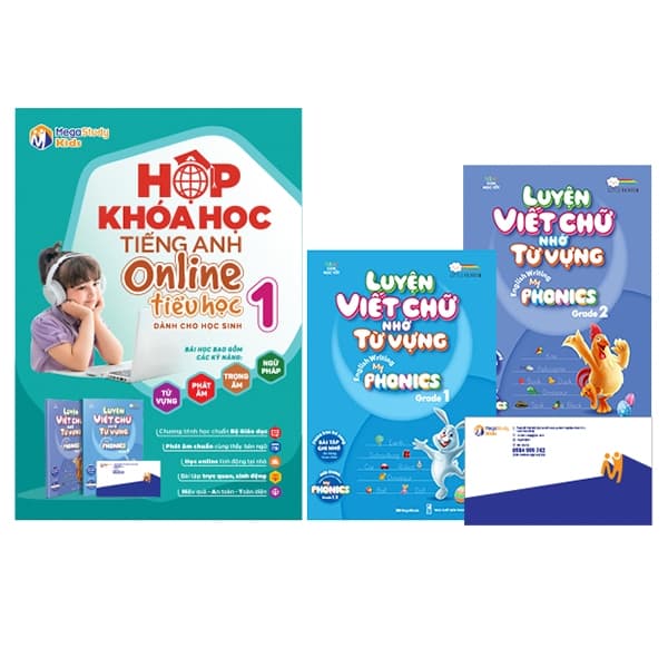 Sách Hộp Khóa Học Tiếng Anh Online Tiểu Học - Lớp 1 - Thầy Aaron Gardiner