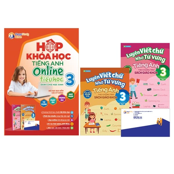 Sách Hộp Khóa Học Tiếng Anh Online Tiểu Học - Lớp 3 - Thầy Aaron Gardiner