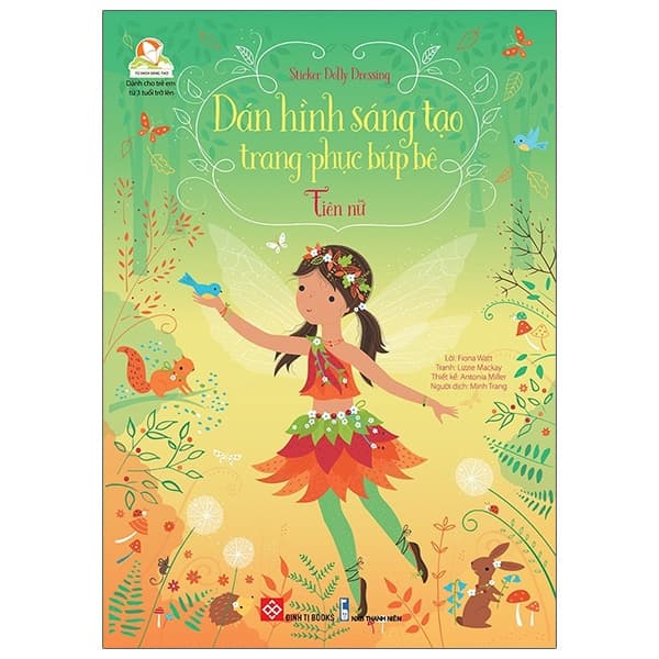 Sách Sticker Dolly Dressing - Dán Hình Sáng Tạo Trang Phục Búp Bê - Tiên N� - Fiona Watt