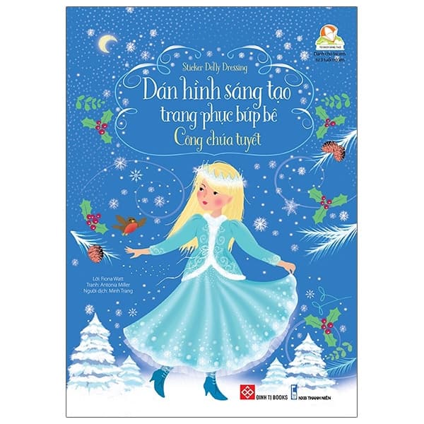Sách Sticker Dolly Dressing - Dán Hình Sáng Tạo Trang Phục Búp Bê - Công Ch� - Fiona Watt