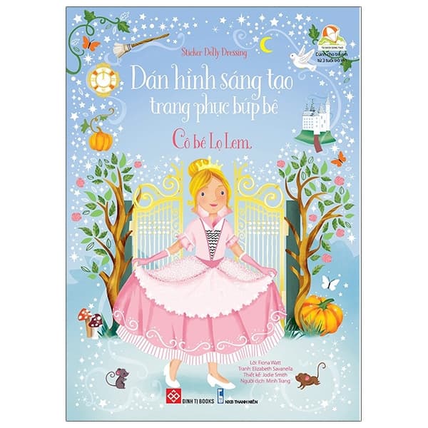 Sách Sticker Dolly Dressing - Dán Hình Sáng Tạo Trang Phục Búp Bê - Cô Bé L - Đàn Thanh