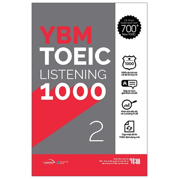 Sách YBM TOEIC Listening 1000 - Vol 2 (Tái Bản 2023) - YBM TOEIC R&D