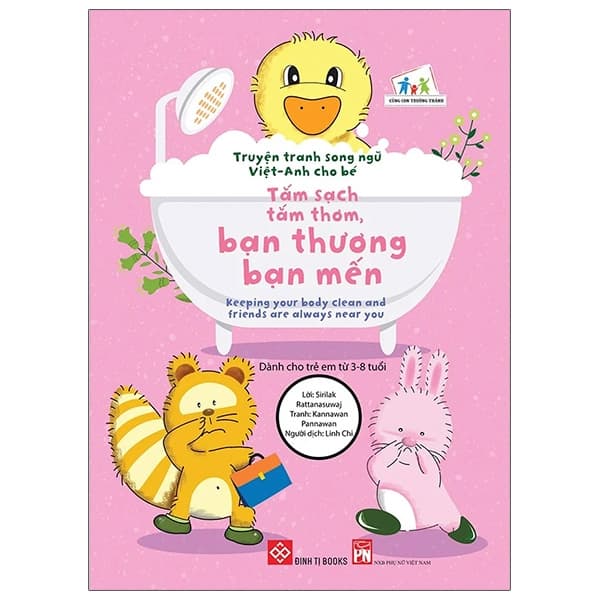 Sách Truyện Tranh Song Ngữ Việt - Anh Cho Bé - Keeping Your Body Clean And Frie