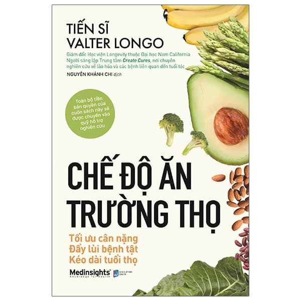 Sách Chế Độ Ăn Trường Thọ - Tiến sĩ Valter longo