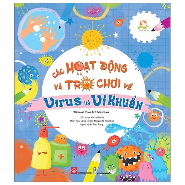 Sách Các Hoạt Động Và Trò Chơi Về Virus Và Vi Khuẩn - Jenya Koshechkina