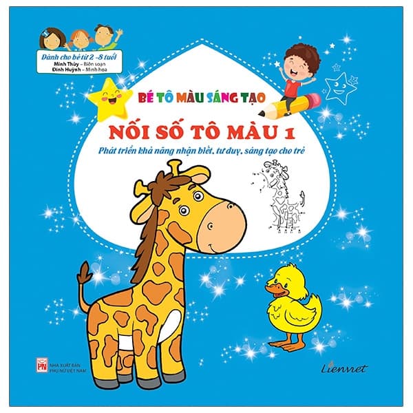 Sách Bé Tô Màu Sáng Tạo - Nối Số Tô Màu 1 - Minh Thùy