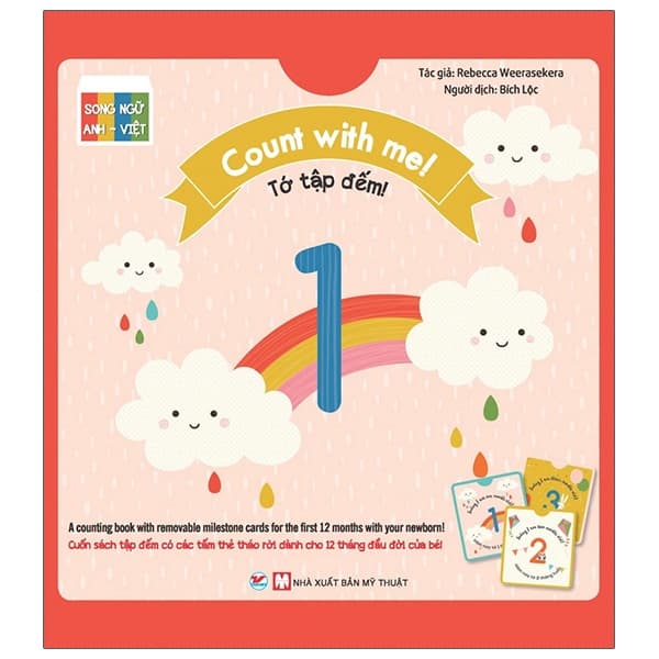 Sách Count With Me - Tớ Tập Đếm - Song Ngữ Anh Việt - Rebecca Weerasekera