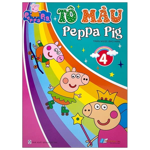 Sách Tô Màu Peppa Pig - Tập 4 (Tái Bản 2024) - Trần Ngọc Bảo Hân