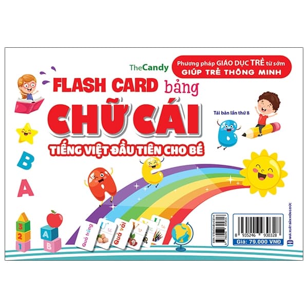 Sách Flash Card Bảng Chữ Cái Tiếng Việt Đầu Tiên Cho Bé (Tái Bản) - The Candy