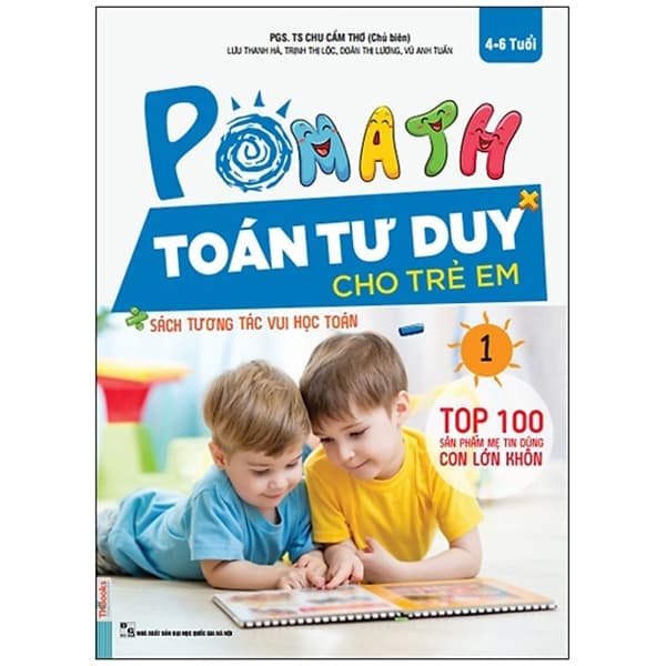 Sách Pomath - Toán Tư Duy Cho Trẻ Em 4-6 Tuổi - Tập 1 - PGS TS Chu Cẩm Thơ