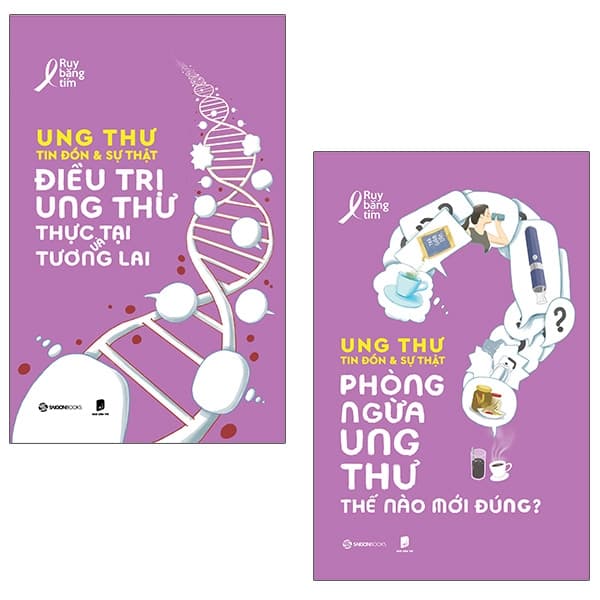 Sách Bộ Sách Ung Thư - Tin Đồn Và Sự Thật (Bộ 2 Cuốn) - Ruy Băng Tím