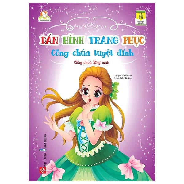 Sách Dán Hình Trang Phục Công Chúa Tuyệt Đỉnh - Công Chúa Lãng Mạn - Ưu Ưu Thử