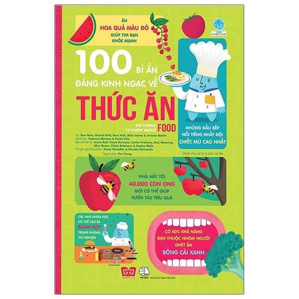 Sách 100 bí ẩn đáng kinh ngạc về Thức ăn - 100 things to know about food - Sam Baer
