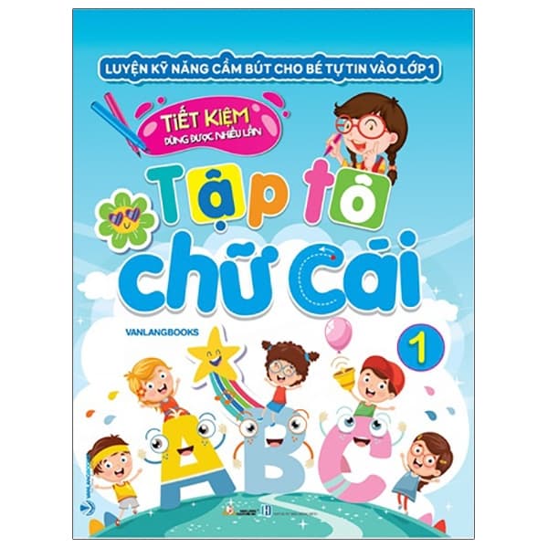 Sách Luyện Kỹ Năng Cầm Bút Cho Bé Tự Tin Vào Lớp 1 - Tập Tô Chữ Cá - vanlangbooks