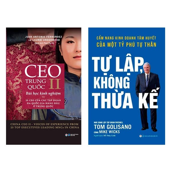 Sách Bộ Sách CEO Trung Quốc II + Tự Lập Không Thừa Kế - Cẩm Nang Kinh - Juan Antonio Fernandez