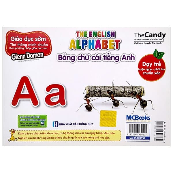 Sách Bảng Chữ Cái Tiếng Anh - Giáo Dục Sớm Thẻ Thông Minh Chuẩn Theo - The Candy