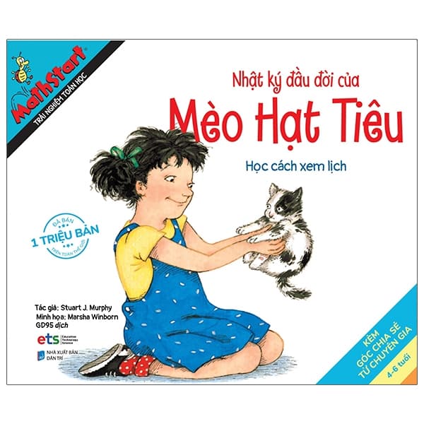 Sách Mathstart Trải Nghiệm Toán Học: Nhật Ký Đầu Đời Của Mèo Hạt - Stuart J Murphy