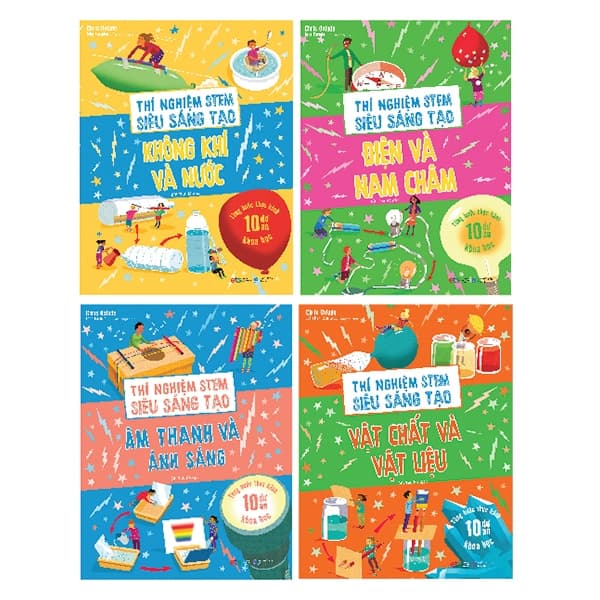Sách Bộ Sách Thí Nghiệm Stem Siêu Sáng Tạo (Bộ 4 Cuốn) - Chris Oxlade