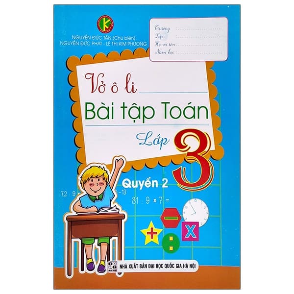 Sách Vở Ô Li Bài Tập Toán Lớp 3 - Quyển 2 - Nguyễn Đức Tấn