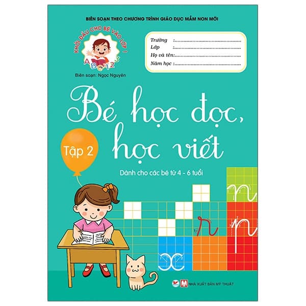 Sách Khởi Đầu Cho Bé Vào Lớp 1 - Bé Học Đọc Và Học Viết - Tập 2 - Ngọc Nguyên