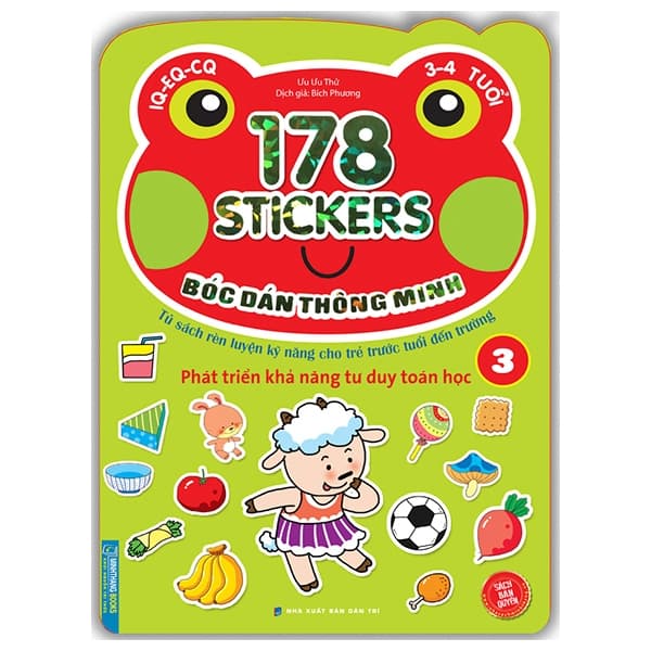Sách 178 Stickers - Bóc Dán Thông Minh Phát Triển Khả Năng Tư Duy Toán Họ - Ưu Ưu Thử