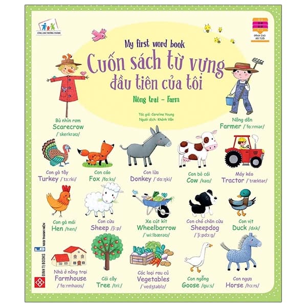 Sách Cuốn Sách Từ Vựng Đầu Tiên Của Tôi - My First Word Book- Nông Tr� - Caroline Young