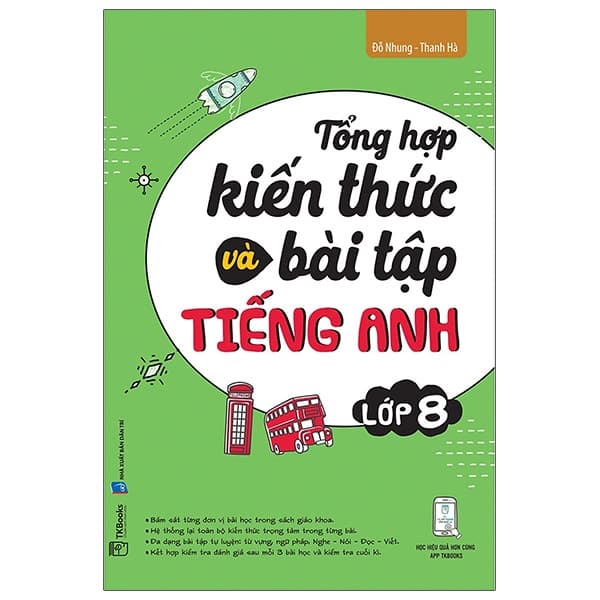 Sách Tổng Hợp Kiến Thức Và Bài Tập Tiếng Anh Lớp 8 - Đỗ Nhung