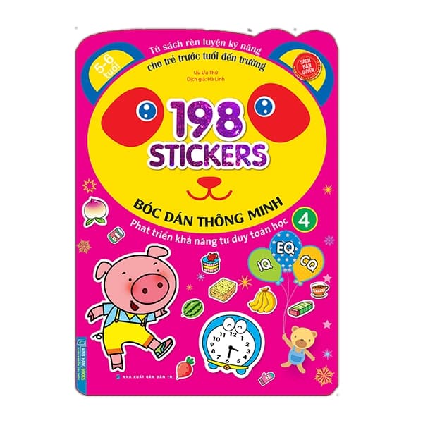 Sách 198 Sticker - Bóc Dán Hình Thông Minh Phát Triển Khả Năng Tư Duy Toán - Ưu Ưu Thử