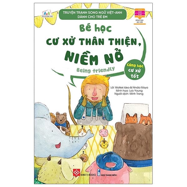 Sách Truyện Tranh Song Ngữ Việt - Anh Dành Cho Trẻ Em - Cùng Học Cư Xử - Watiek Ideo
