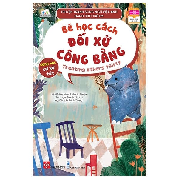 Sách Truyện Tranh Song Ngữ Việt - Anh Dành Cho Trẻ Em - Cùng Học Cư Xử - Watiek Ideo