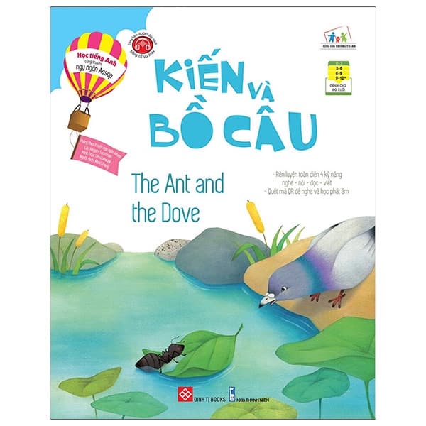 Sách Học Tiếng Anh Cùng Truyện Ngụ Ngôn Aesop - Kiến Và Bồ Câu - The A - Megan Sussman