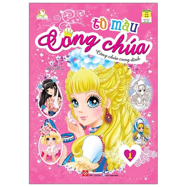 Sách Tô Màu Công Chúa - Công Chúa Cung Đình 1 (Tái Bản) - Mật Đào