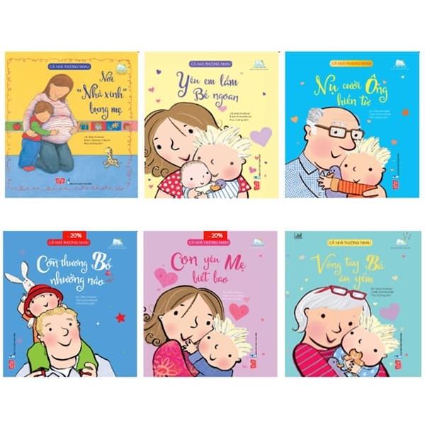 Sách Bộ Sách Cả Nhà Thương Nhau (Bộ 6 Cuốn) - Giles Andreae