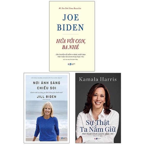 Sách Bộ Sách Nơi Ánh Sáng Chiếu Soi + Hứa Với Con, Ba Nhé + Sự Thật T - Joe Biden