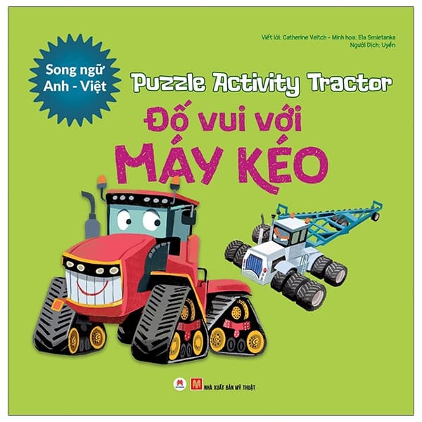 Sách Puzzle Activity -  Tractor: Đố Vui Với Máy Kéo (Song Ngữ Anh - Việt) - Amy Johnson