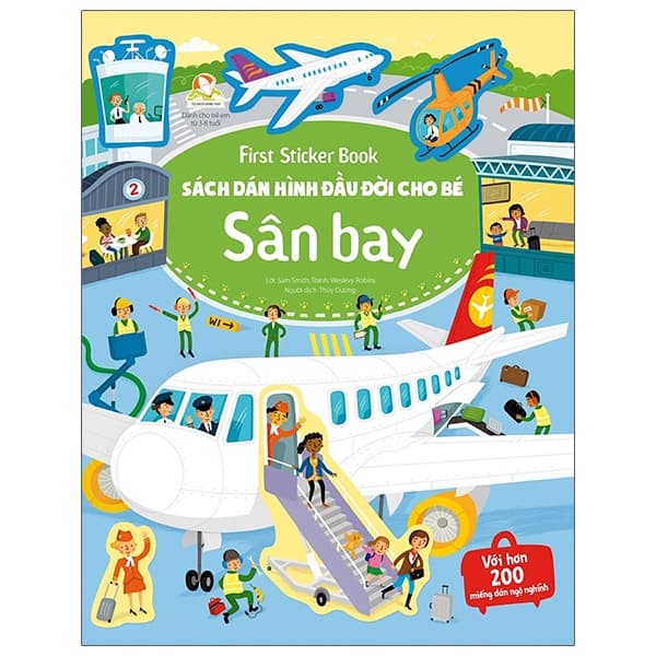 Sách First Sticker Book - Sách Dán Hình Đầu Đời Cho Bé - Sân Bay - Sam Smith