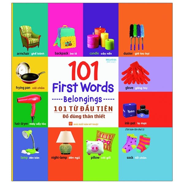Sách 101 Từ Đầu Tiên: Đồ Dùng Thân Thiết (Tái Bản 2021) - Milokids