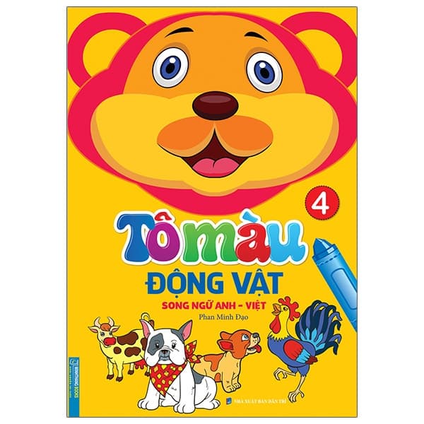 Sách Tô Màu Động Vật - Tập 4 (Song Ngữ Anh - Việt) - Phan Minh Đạo