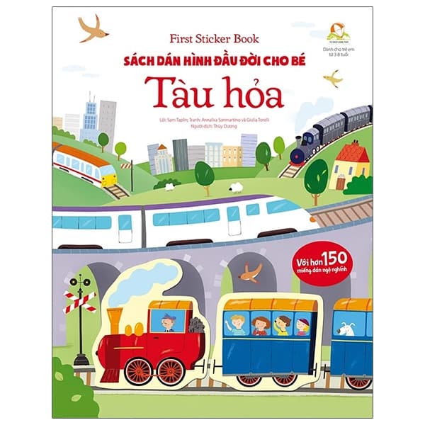 Sách First Sticker Book - Sách Dán Hình Đầu Đời Cho Bé - Tàu Hỏa - Sam Taplin