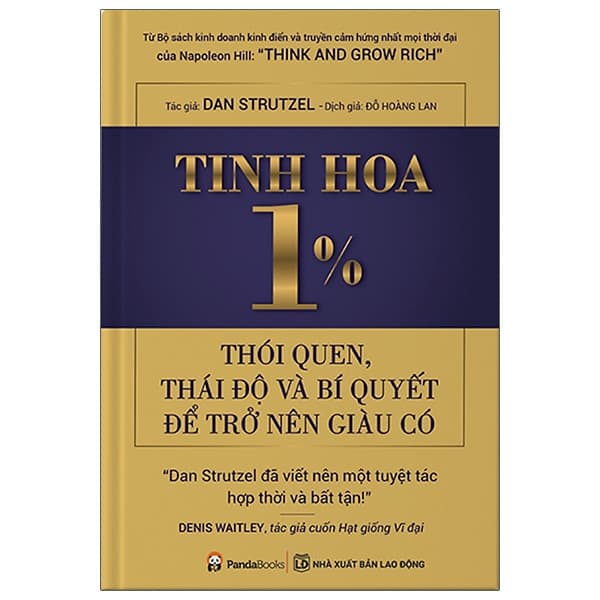 Sách Tinh Hoa 1% - Thói Quen, Thái Độ Và Bí Quyết Để Trở Lên Giàu Có - Dan Strutzel