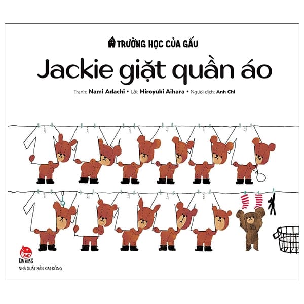 Sách Trường Học Của Gấu - Jackie Giặt Quần Áo - Nami Adachi