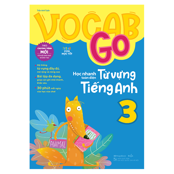Sách Vocab Go Học Nhanh Toàn Diện Từ Vựng Tiếng Anh 3 - Trần Anh Tuấn