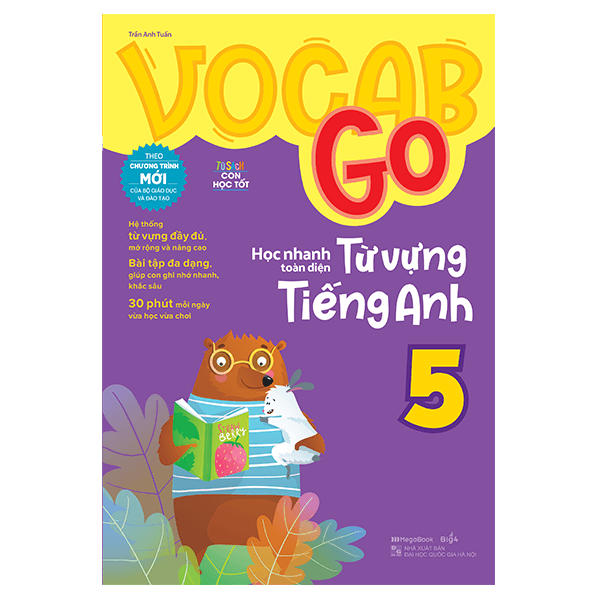 Sách Vocab Go Học Nhanh Toàn Diện Từ Vựng Tiếng Anh 5 - Trần Anh Tuấn