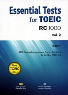 Sách Essential Test For TOEIC RC 1000 Vol 2 (Không CD)